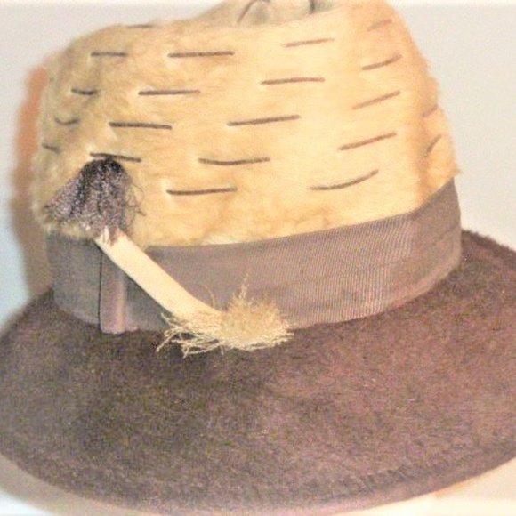 ST6IN Jacqueline Original Woman's HAT Felt Hat Union Label Toronto Canada - Picture 1 of 7